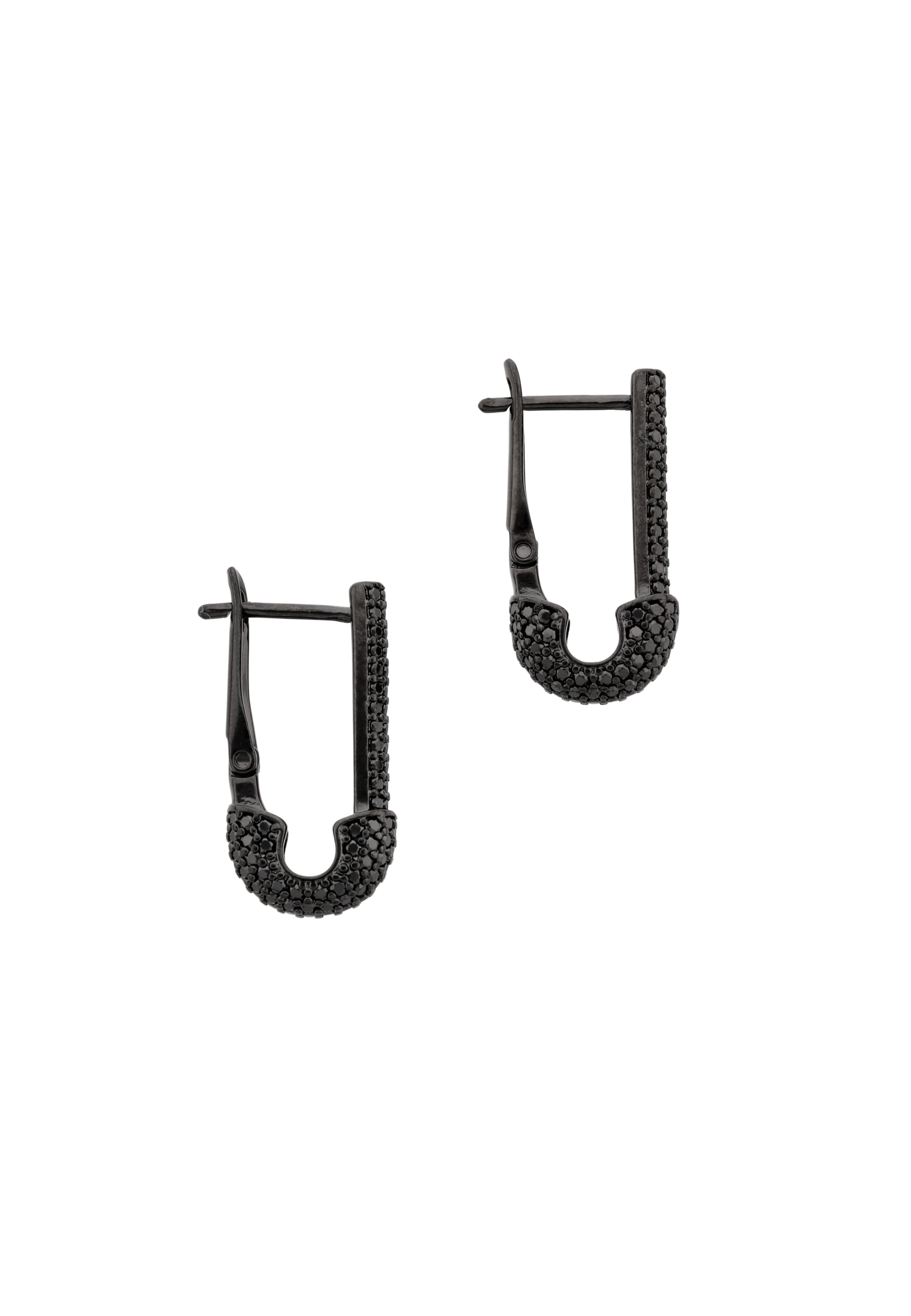 myMo ROCKS - Pendientes en negro: frente