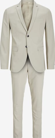 JACK & JONES Slim fit Suit in Beige: front