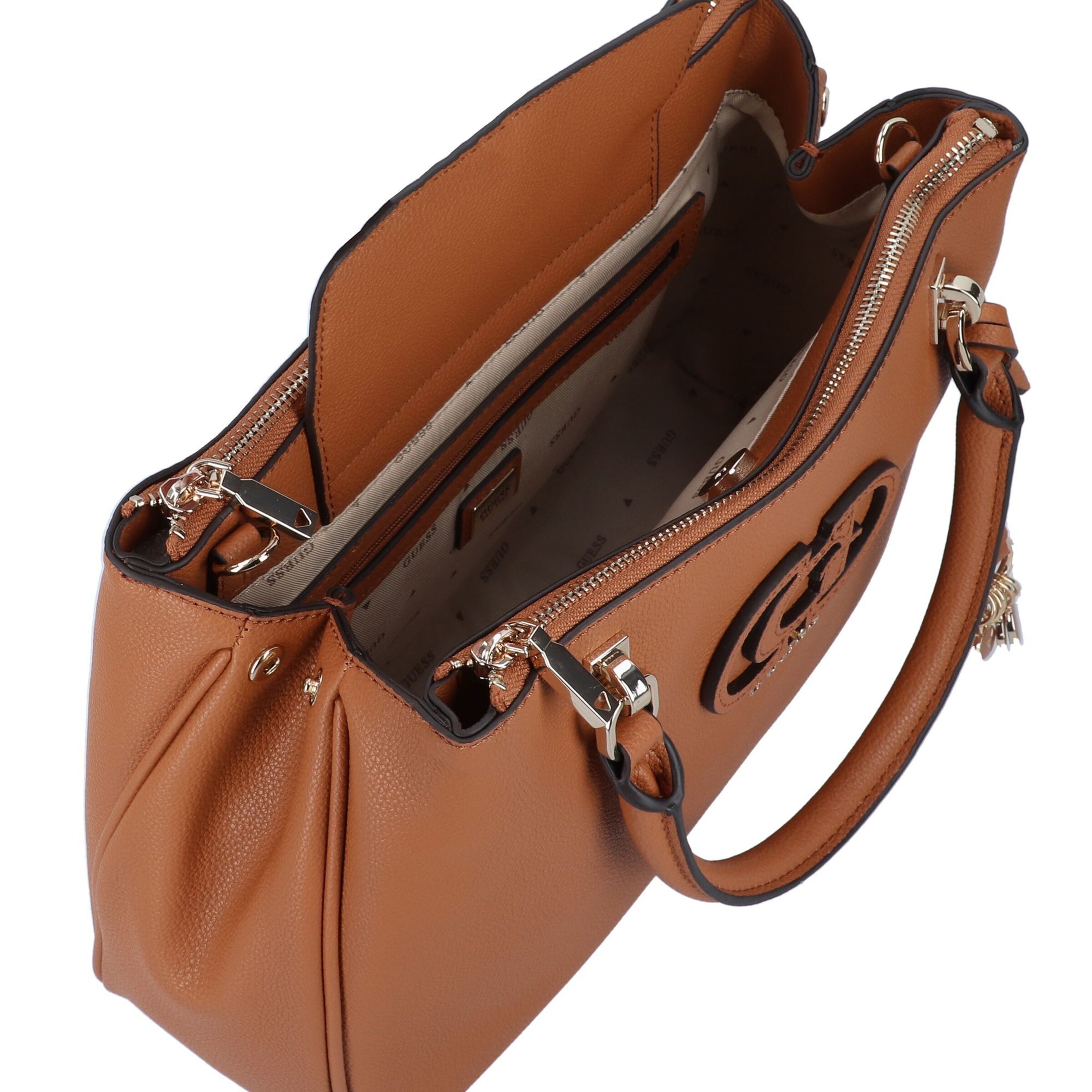 GUESS Handbag 'Calebra' in Brown