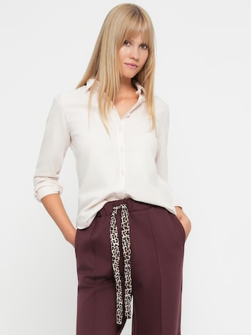 ONLY Wide Leg Hose 'ONLALINA' in Braun