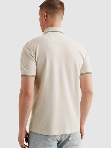 PME Legend - Camiseta 'Polo shirt in piqué with artwork' en blanco