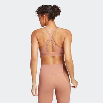 ADIDAS PERFORMANCE High Support Sports Bra 'Tailored Impact Lux' in Brown