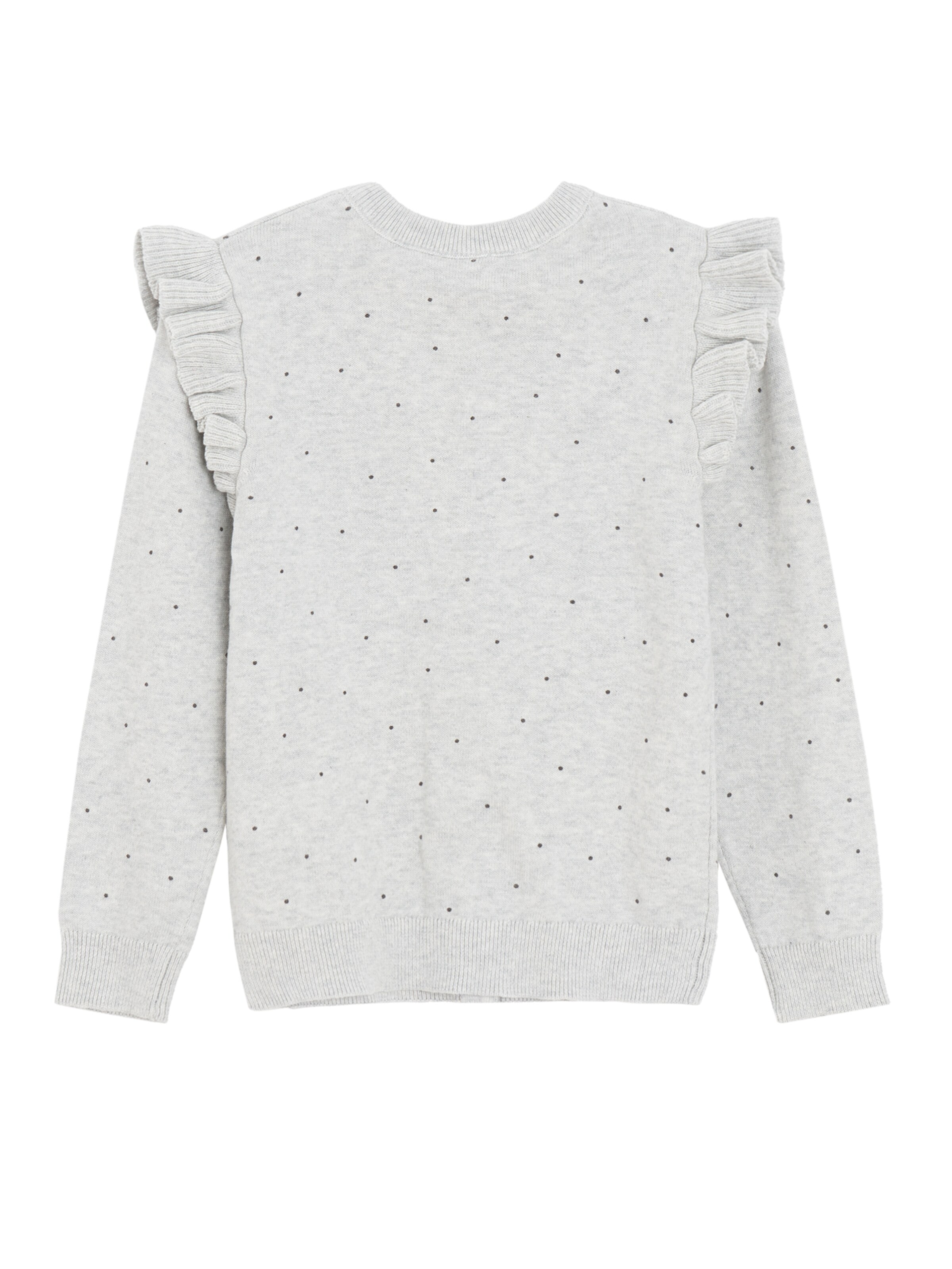 Cool Club Вязаная кофта в Серый: сзади