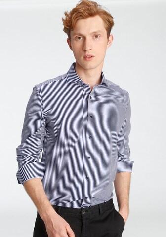 OLYMP Regular fit Button Up Shirt in Blue: front