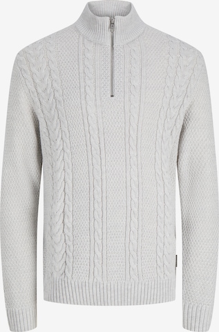 JACK & JONES Sweater 'JJJAMES' in White: front