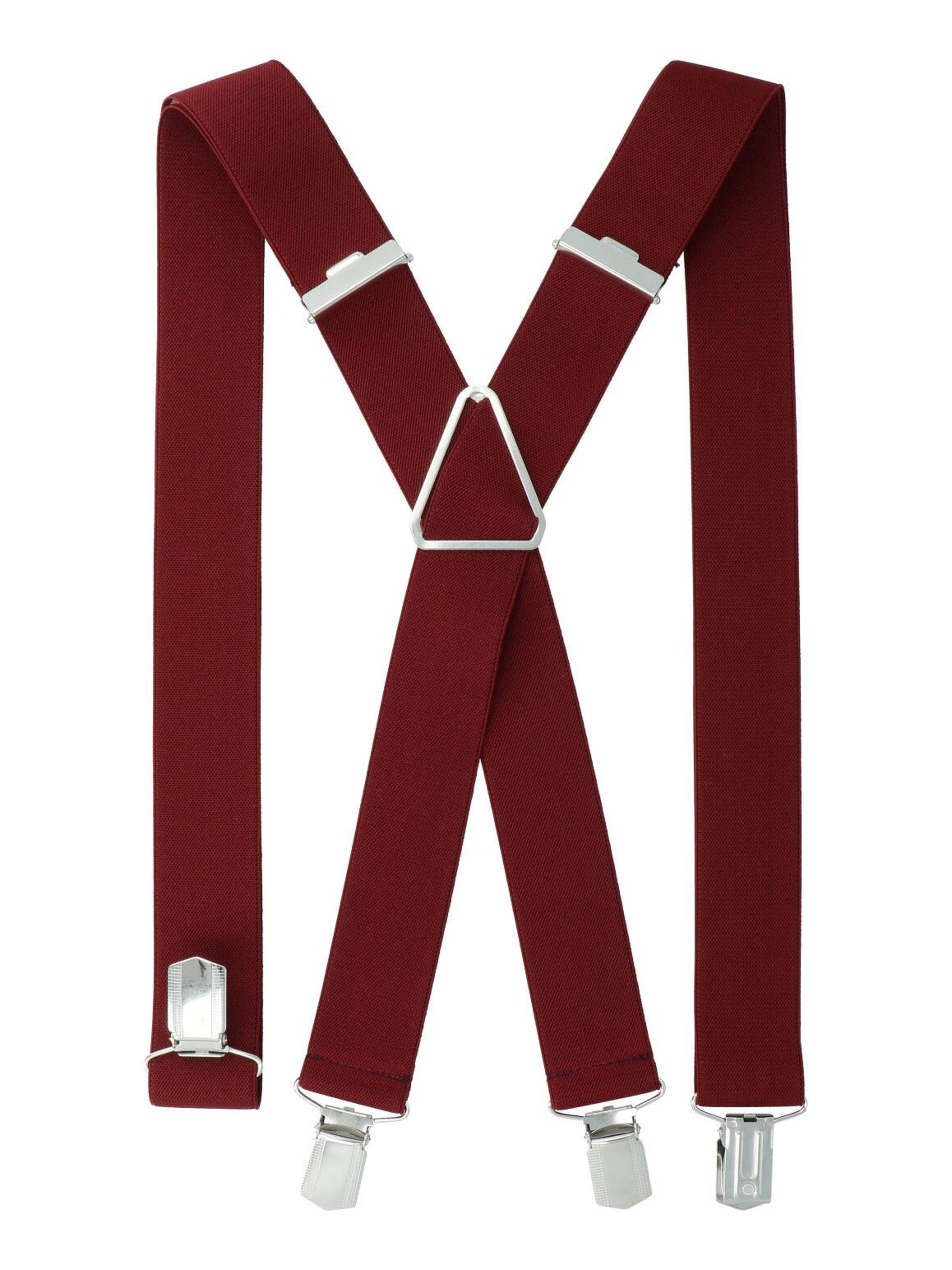 WILLEN Hosenträger 'Uni'‌‌‌‌‌‌‌‌‌‌ in Rot: Vorderseite