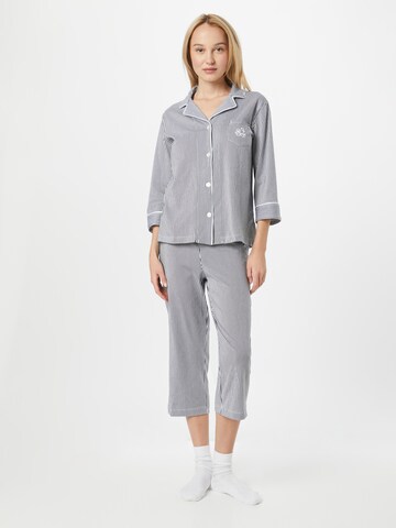 Lauren Ralph Lauren Pižama | modra barva: sprednja stran