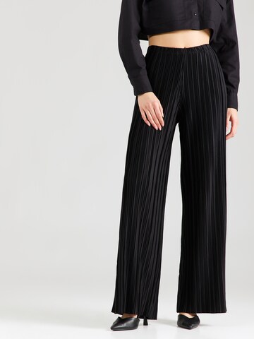 Misspap Wide leg Broek in Zwart: voorkant