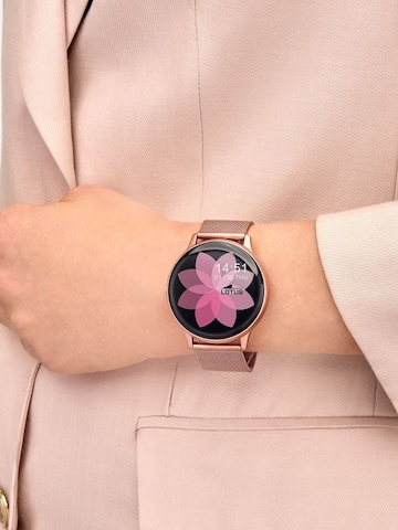 Montre digitale Lotus en or : devant