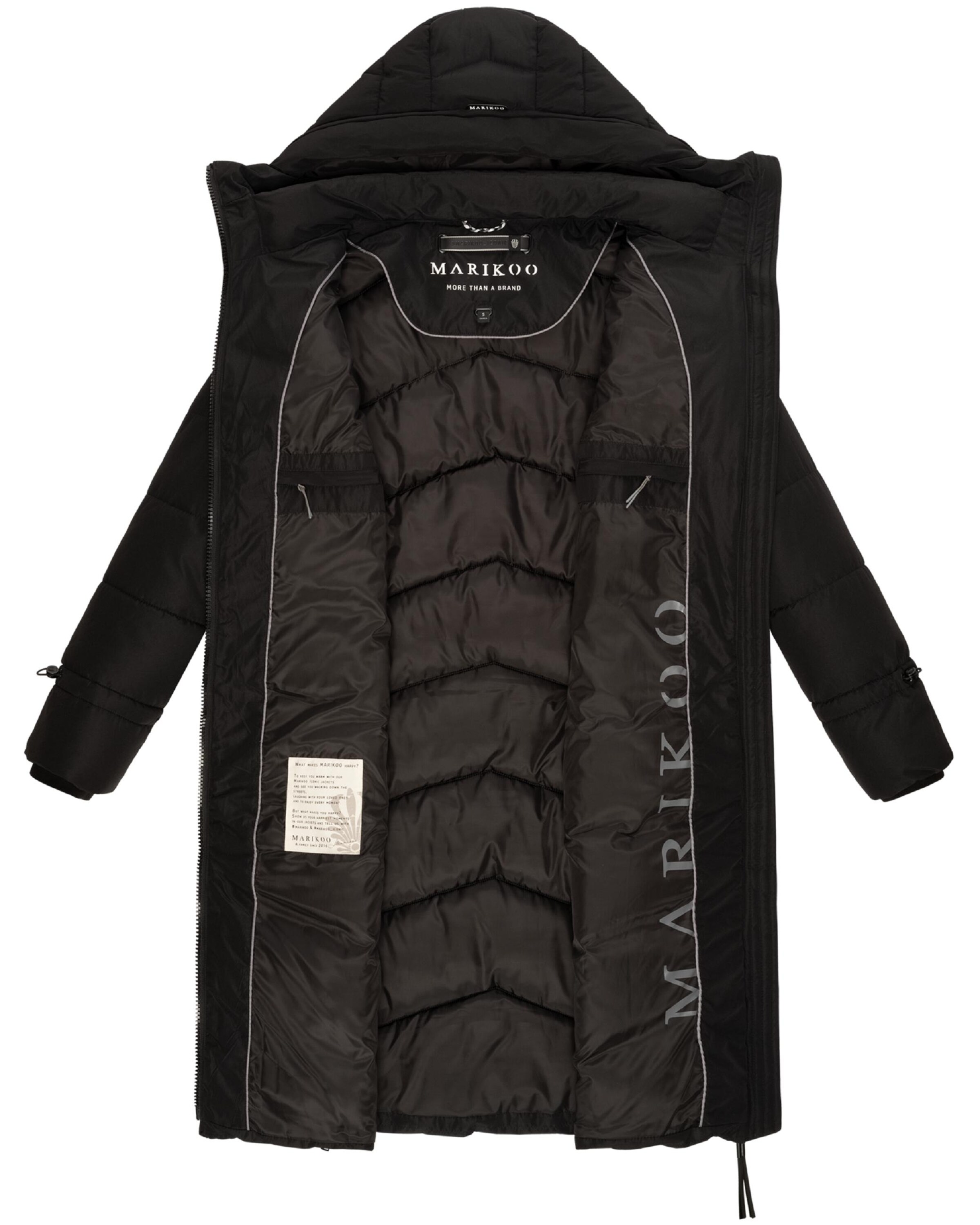MARIKOO Winter coat in Black