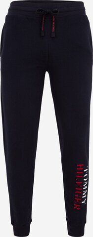 Tapered Pantaloni de la Tommy Hilfiger Underwear pe albastru: față