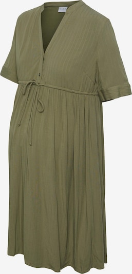 Pieces Maternity Robe-chemise 'Otena' en olive, Vue avec produit