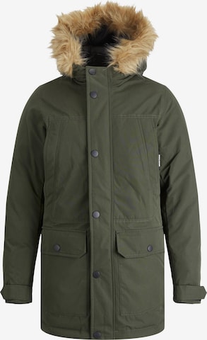 Jack & Jones Junior Winter jacket 'Winner' in Green: front