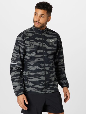 new balance Training Jacket in Black: front