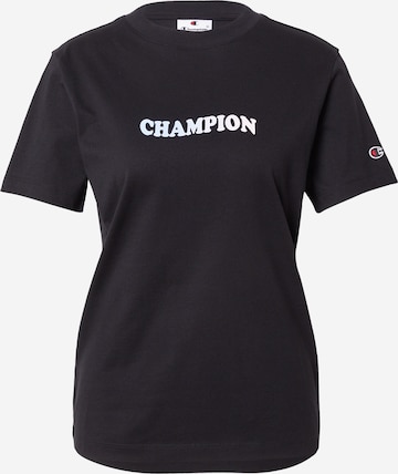 T-shirt Champion Authentic Athletic Apparel en noir : devant