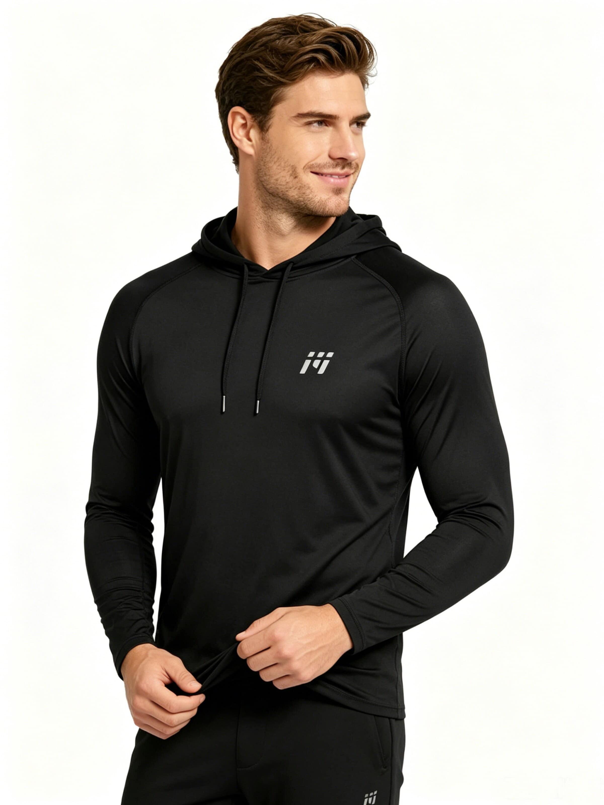 MEETWEE Sweatshirt 'Lightweight Sports Top' in Zwart