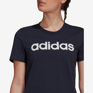 ADIDAS SPORTSWEAR T-Shirt 'Essentials  Logo' in Blau