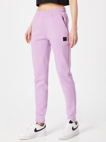 Effilé Pantalon Superdry en violet : devant