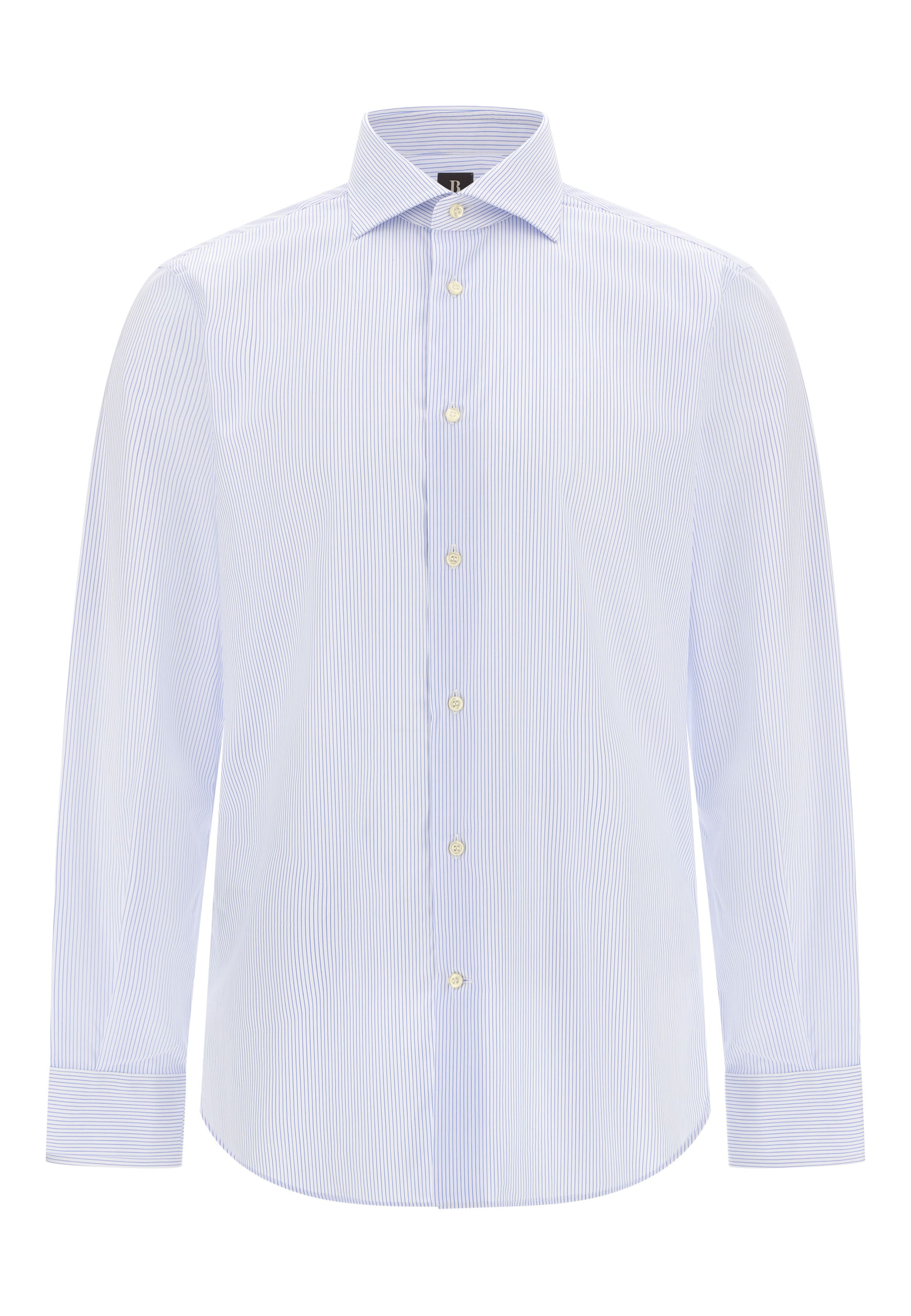 Boggi Milano Regular Fit Hemd in Blau: Vorderseite