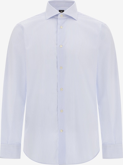 Dalykinio stiliaus marškiniai iš Boggi Milano, spalva – šviesiai mėlyna / balta, Prekių apžvalga