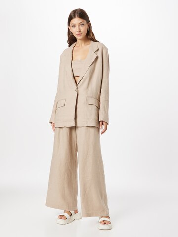 Pantalons de tailleur 'CAN'T GET ENOUGH' Free People en beige : devant