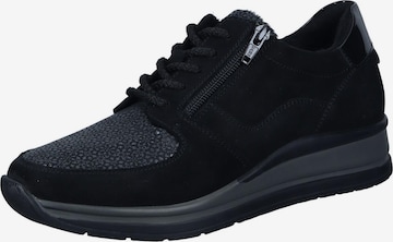 Comfortabel Schnürschuh in Schwarz: Vorderseite