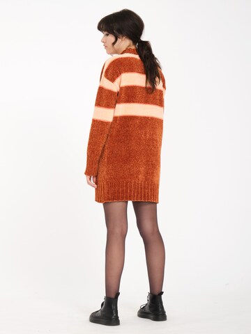 Volcom Knitted dress 'Bubble Tea' in Brown