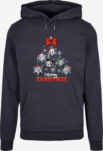 ABSOLUTE CULT Sweatshirt 'Mickey And Friends - Christmas Tree' in Blue: front