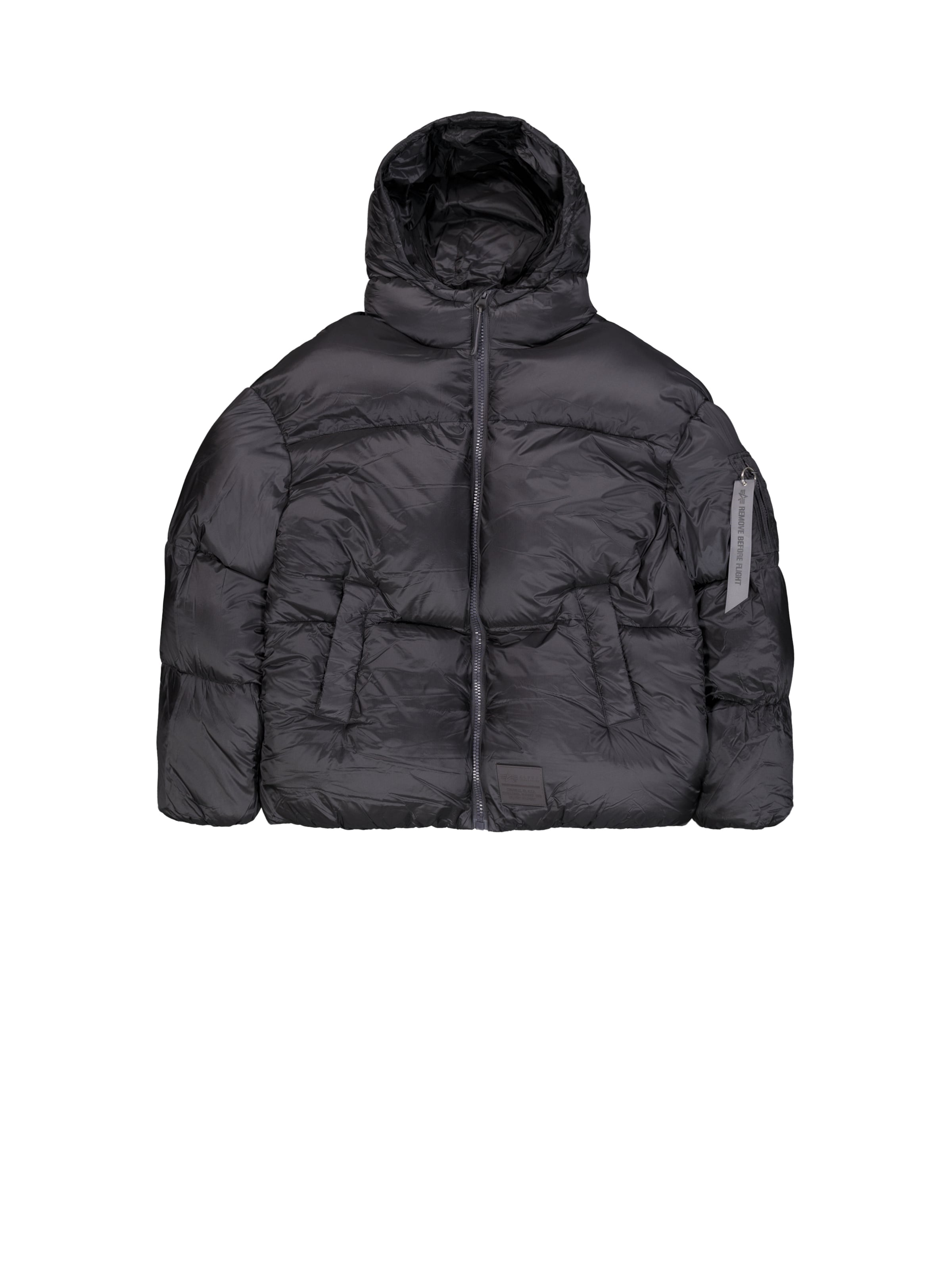 ALPHA INDUSTRIES Χειμερινό μπουφάν σε γκρι: μπροστά