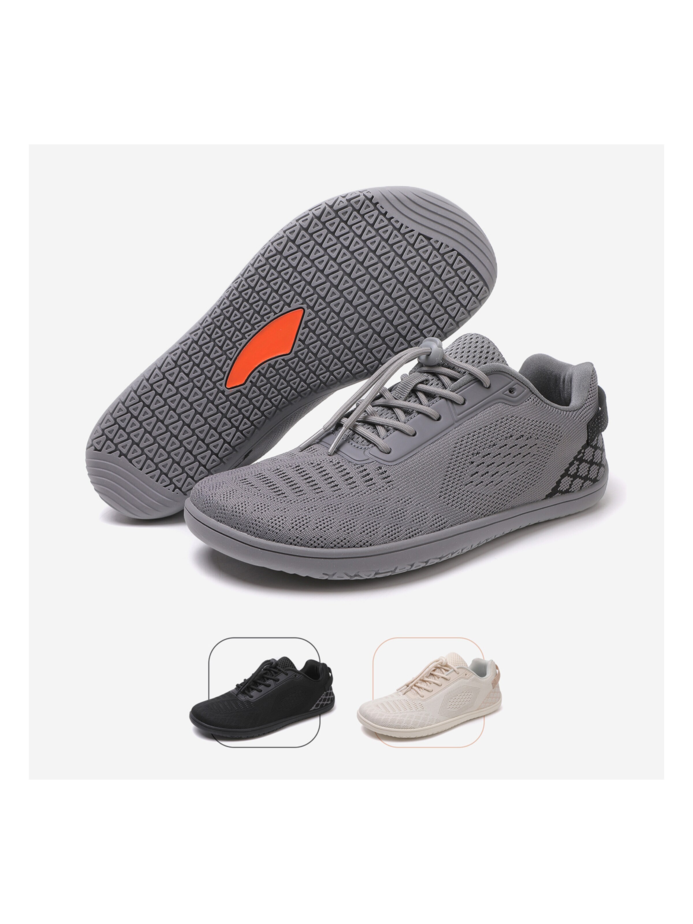 DOTALES Sneaker low 'DOTALES - LiteStep Barfußschuhe'‌‌‌‌ in Grau: Vorderseite
