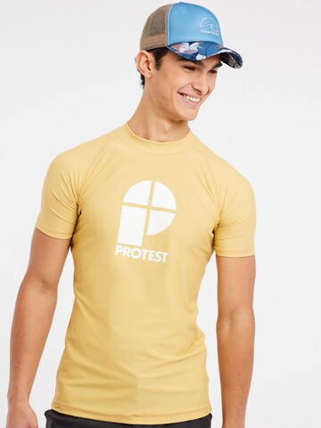 PROTEST Functioneel shirt 'PRTCATER' in Geel