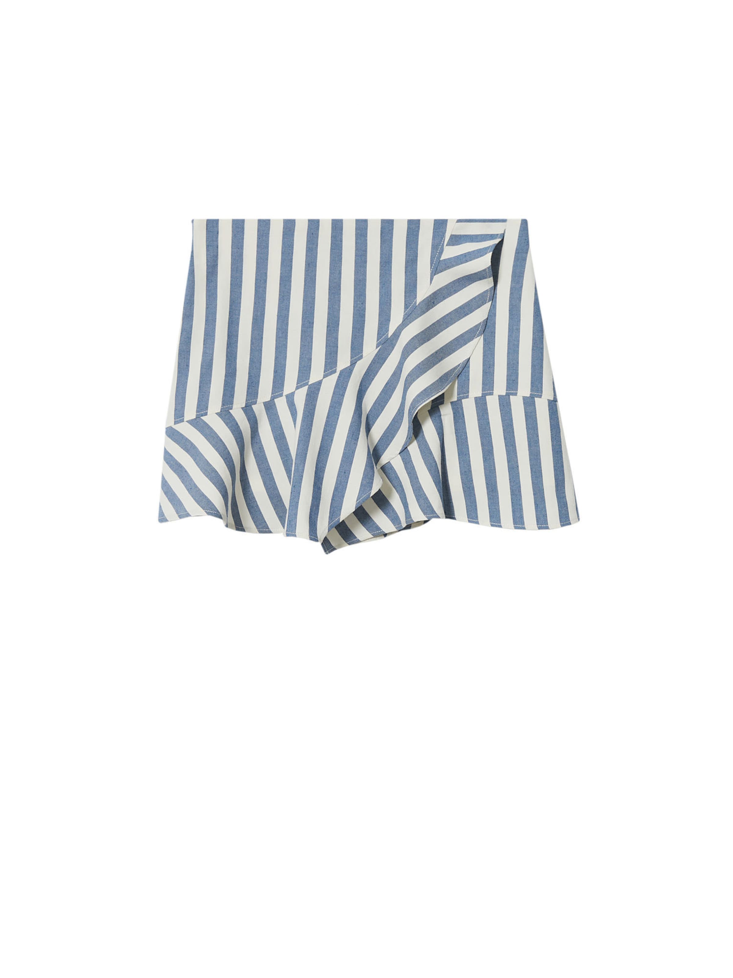 Jupe 'Zebri' MANGO en bleu : devant