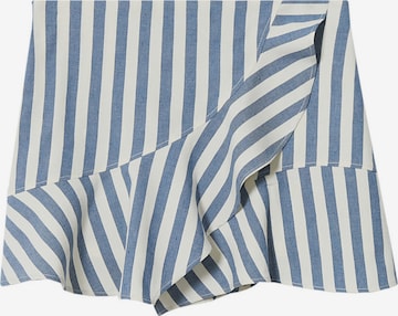 MANGO Skirt 'Zebri' in Blue: front
