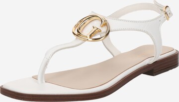 Tongs 'MIRY' GUESS en blanc : devant