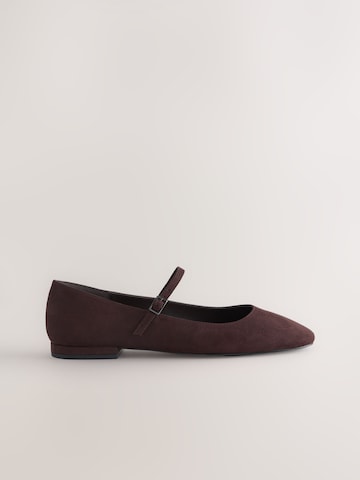 Next Ballerina met riempjes 'Forever Comfort' in Bruin