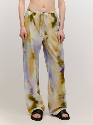 EDITED Wide leg Παντελόνι 'Eileen' σε λευκό: μπροστά