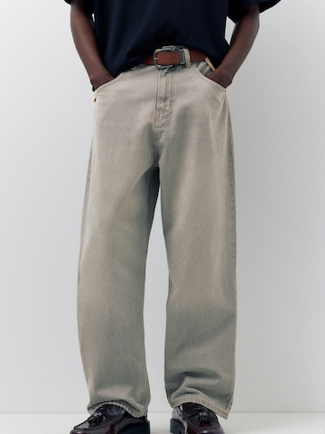 Pull&Bear Baggy Farmer - szürke: elől