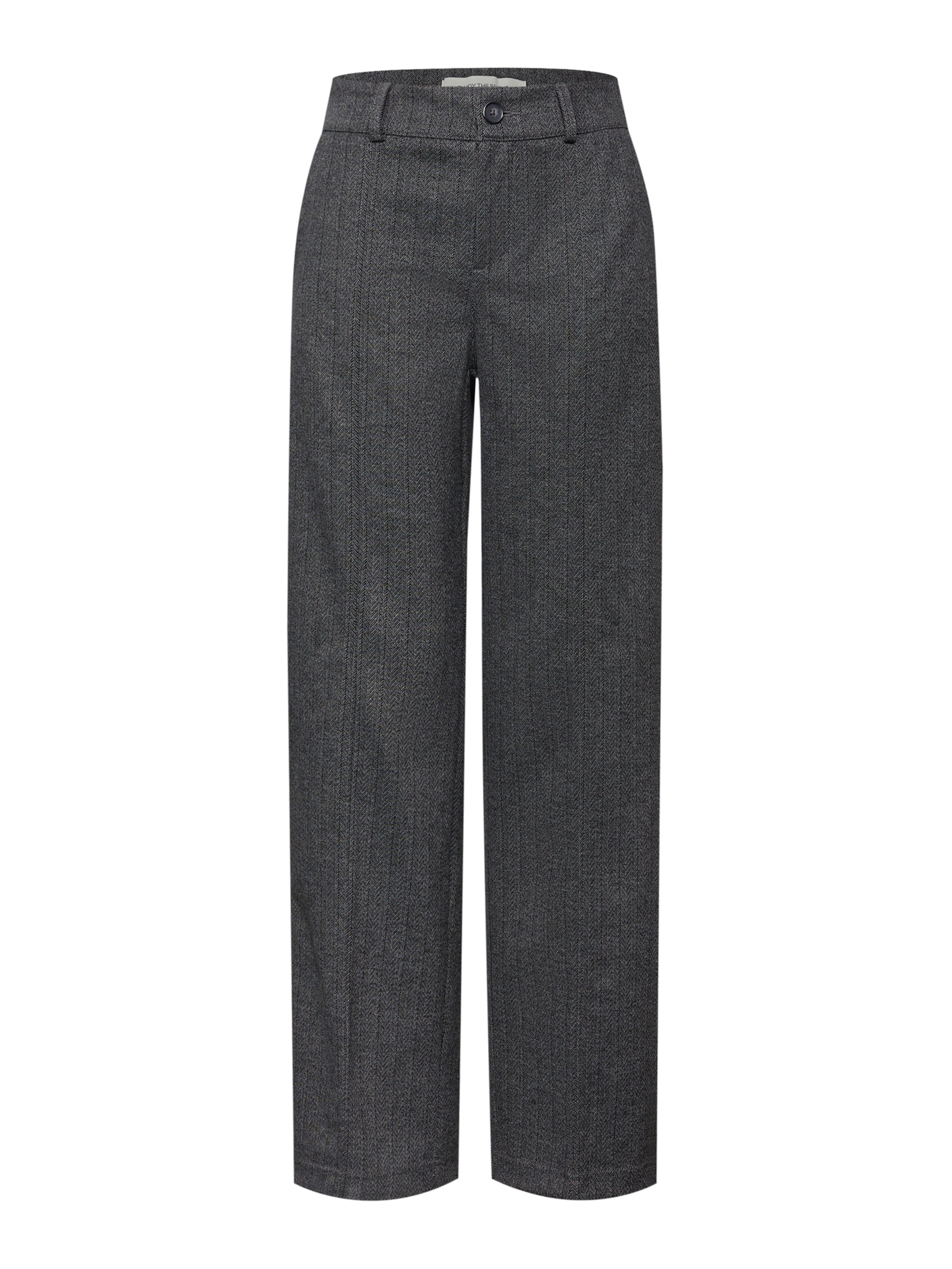 STREET ONE Wide leg Pleated Pants in Black: front