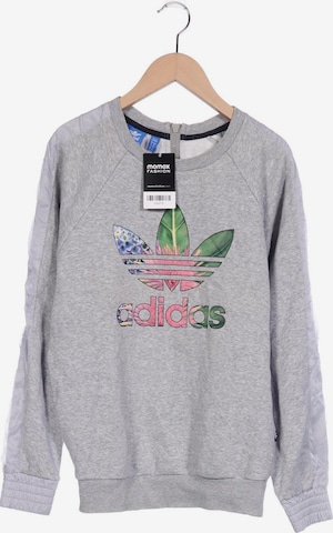 ADIDAS ORIGINALS Sweatshirt & Zip-Up Hoodie in XXXS-XXS in Grey: front