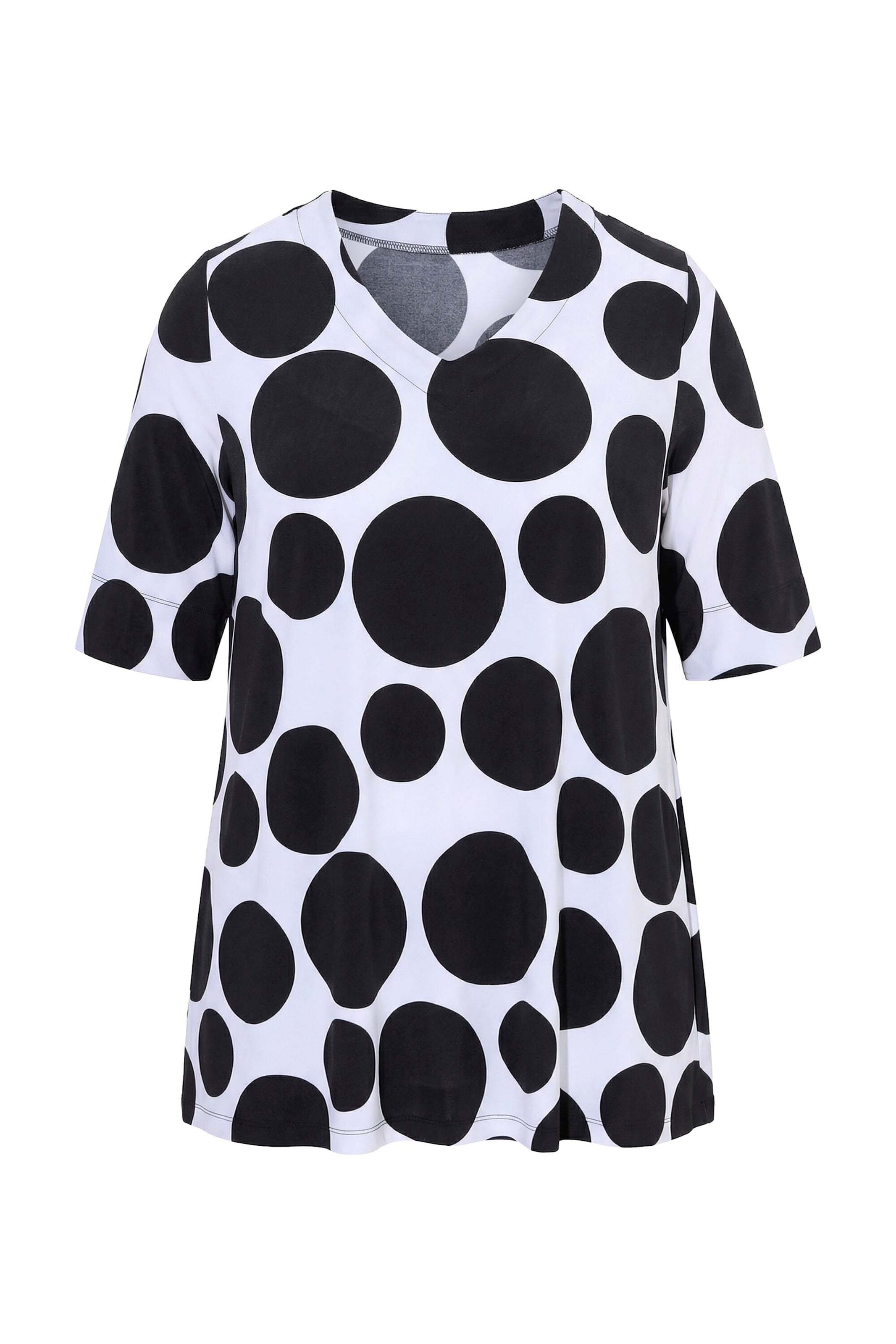 Ulla Popken Shirt in Schwarz: Vorderseite