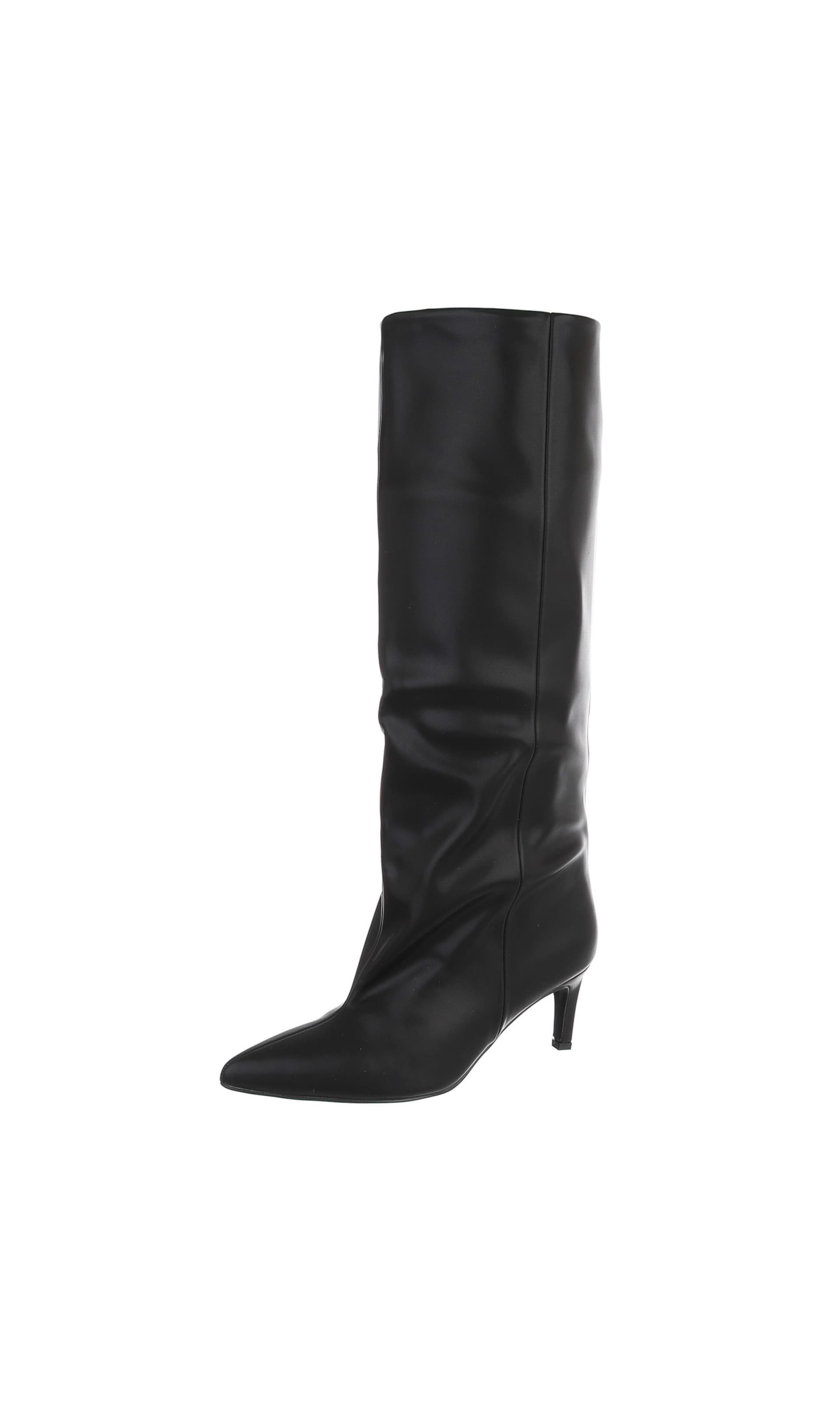 Ital-Design Stiefel in Schwarz: Vorderseite
