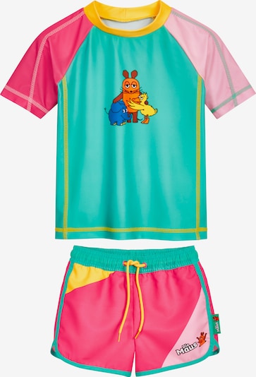 PLAYSHOES Protección UV 'DIE MAUS Freunde' en turquesa / amarillo / rosa / rosa, Vista del producto