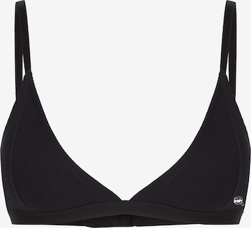 Karl LagerfeldTrokutasti Grudnjak 'Ikon' - crna boja: prednji dio