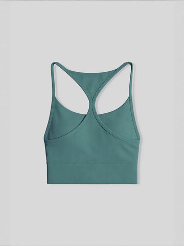 Tommy Life Classic Bra 'TOMMY Damen-Figurbetontes Crop-Active-Top' in Green