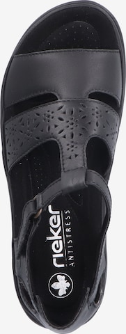 Rieker Strap Sandals '64865' in Black