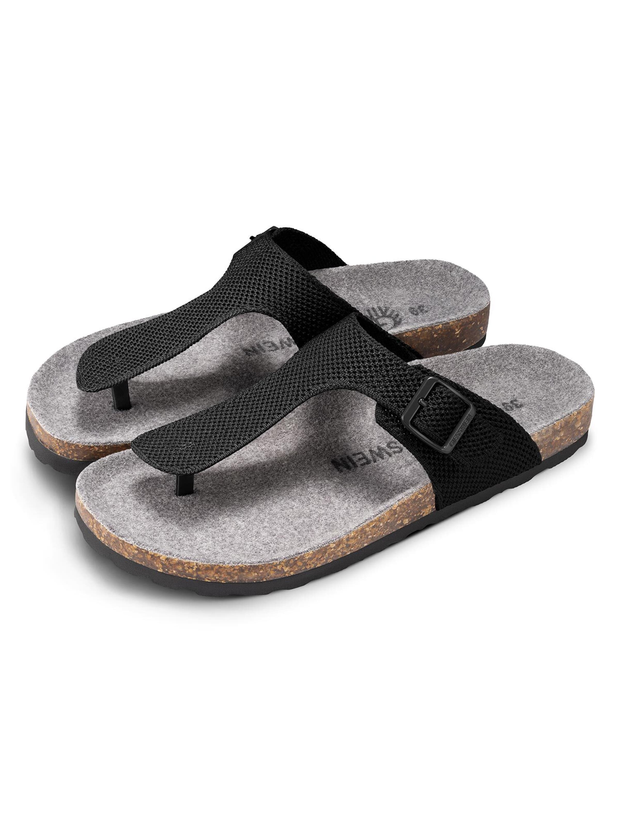 GIESSWEIN T-Bar Sandals in Black