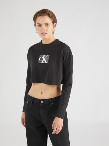 T-shirt Calvin Klein Jeans en noir : devant