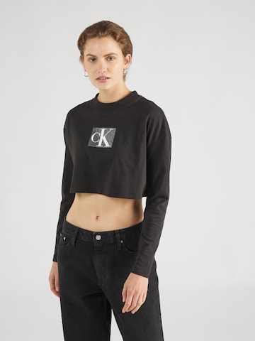 Calvin Klein Jeans T-shirt i svart: framsida