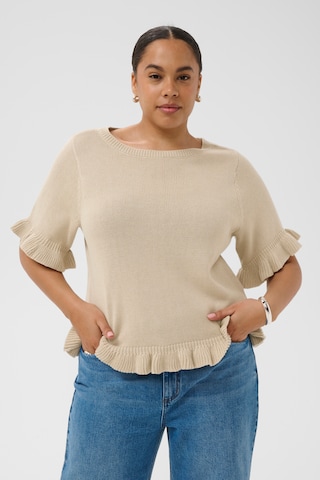 KAFFE CURVE - Jersey 'KClindsy' en beige: frente