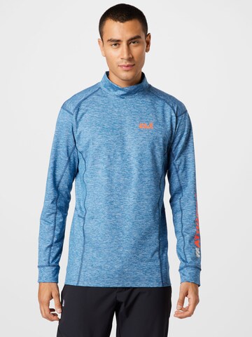 T-Shirt fonctionnel JACK WOLFSKIN en bleu : devant